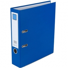 齐心（Comix）A206N 加厚型快劳夹/半包胶文件夹 A4 3寸 蓝色