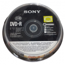 索尼（SONY）DVD-R 16速 4.7G 碟片/光盘/刻录盘/空白光盘 桶装10片