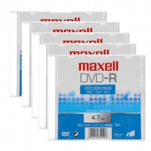 麦克赛尔（maxell）DVD-R  16速4.7G 单片装 碟片/空白光盘/刻录光盘/光碟/光盘 5张/盒