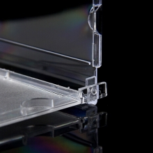 国产 CD DVD 透明方形塑料光盘盒 单面超薄 50片装