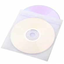 国产 CD DVD 两面加厚型PP塑料光盘袋 100个装 颜色随机