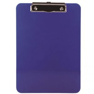 易达（Esselte）40011 透明A4记事板夹/商务会议板夹/写字垫板 蓝色