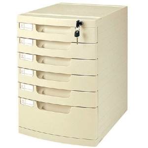 钊盛（ZSSI）ZS-651 六层 多用带滑轮带锁文件柜/抽屉文件柜
