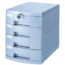 钊盛（ZSSI）ZS-P264 四层带锁 带滑轮文件柜/桌面文件柜/抽屉文件柜