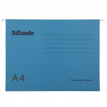 易达（Esselte）393123 A4(345*245mm) 挂快劳/挂式文件夹/吊夹/快劳夹 25个/盒 蓝色