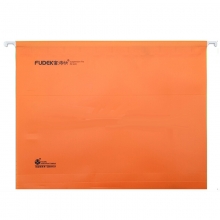 富得快（Fudek）S98440A 吊挂快劳/挂劳夹/吊挂文件夹 A4 25个/盒 橙色