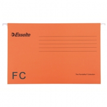 易达（Esselte）393119 FC(403*245mm) 挂快劳/挂式文件夹/吊夹/快劳夹 25个/盒 橙色