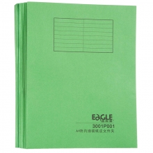 益而高（EAGLE）3001P001 内附插袋纸皮文件夹/纸夹子/纸质分类卡/挂劳纸夹 A4有插袋 20个/包 绿色