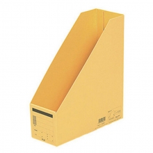 普乐士（PLUS）FL-052BF A4竖式文件盒/再生纸质文件架 鹅黄