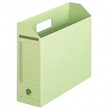 普乐士（PLUS）FL-051BF A4横式文件盒/再生纸质文件架 淡绿