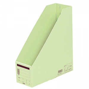 普乐士（PLUS）FL-052BF A4竖式文件盒/再生纸质文件架 浅绿