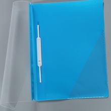 钊盛（ZSSI）ZS-306 简易二孔装订报告夹/透明封面文件夹 12个/包 蓝色
