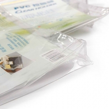 齐心（Comix）F81 加宽PVC透明拉链袋/文件袋 A4 10个装 彩色拉边