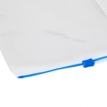 齐心（Comix）F81 加宽PVC透明拉链袋/文件袋 A4 10个装 彩色拉边