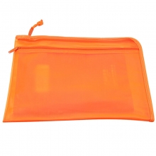 渡美（Dumei）NF382E 双口双拉链文件袋/资料袋 A4 (35*26.5cm) 橙色