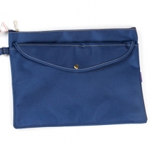 渡美（Dumei）NF392 加厚牛津布面拉链文件袋/资料袋 A4 (37*28cm) 湖蓝色