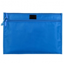 渡美（Dumei）NF-393 牛津布滑面双层拉链文件袋/会议袋/资料袋 A4 天蓝色
