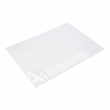 晨光（M&G）ADM95074 横条纹钮扣袋/按扣文件袋 A4 透明白 10个装
