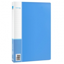 得力（Deli）5301 A4单强力+插袋文件夹/资料夹 蓝色