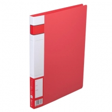 齐心（Comix）A602 单强力夹+插页 A4文件夹/资料夹 红色