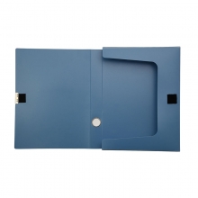 易达（Esselte）847205 档案盒文件盒资料盒 A4 背宽35MM 蓝色