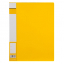 齐心（Comix）A602 单强力夹+插页 A4文件夹/资料夹 黄色