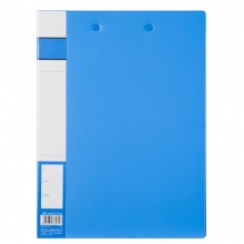齐心（Comix）A604 长押夹+板夹文件夹/资料夹 A4 蓝色
