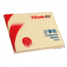 易达（Esselte）83002 黄色记事贴/便利贴/便签纸 75mm*101mm 100页/本 12本装