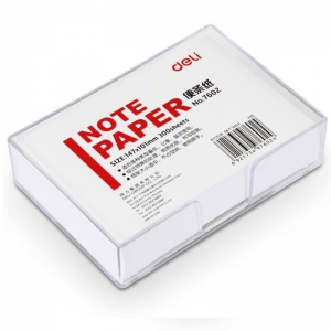 得力（deli）7602 便签纸/便条纸 147x101mm*300页 带盒 白色