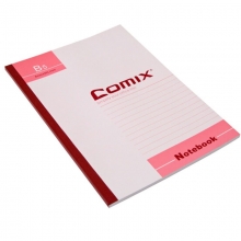 齐心（COMIX）C4511 无线装订本/笔记本/胶装本 B5 80页 6本装 封面混色