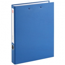 齐心（Comix）NO.336 A4纸板文件夹/资料夹/档案夹 2孔D型夹+板夹 蓝色