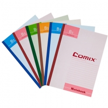 齐心（COMIX）C4511 无线装订本/笔记本/胶装本 B5 80页 6本装 封面混色