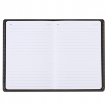 得力（deli）7901 商务软皮面笔记本/记事本/皮面本 25K（205*143mm）80页 黑色