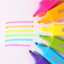 齐心（Comix）HP908 持久醒目荧光笔/颜色笔/标记笔 紫色 10支装