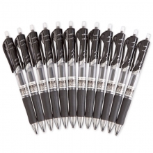 齐心（Comix）K35 舒写按动中性笔/签字笔/水笔/碳素笔 0.5mm 黑色 12支装