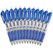 齐心（Comix）K35 舒写按动中性笔/签字笔/水笔/碳素笔 0.5mm 蓝色 12支装