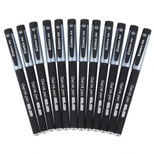 齐心（Comix）GP310 白领中性笔/水笔/签字笔/碳素笔 0.5mm 12支装 黑色