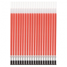齐心（Comix）R980 子弹头笔芯/通用中性笔芯/水笔芯/签字笔替芯 0.5mm 红色 20支/盒