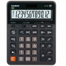 卡西欧（CASIO）GX-14B 商务计算器 14位 塑料面板/黑色（GX-14S升级款）