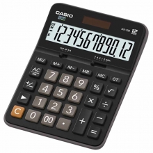 卡西欧（CASIO）DX-12B 商务计算器 大型机 12位 塑料面板/黑色（DX-12S升级款）