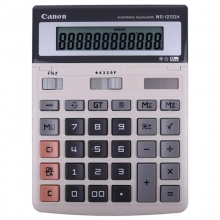 佳能（Canon）WS-1200H 办公商务台式计算器 12位 可调角度 灰色