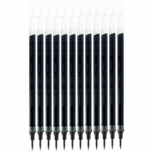 三菱（UNI）UMR-1 签字笔替芯/中性笔芯（适用UM-151）0.38mm 蓝黑 12支装