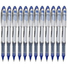 三菱（UNI）UB-200 直液式走珠笔/中性笔（替芯UBR-90）0.8mm 蓝色 12支装
