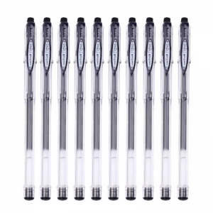 三菱（UNI）UM-101ER 可擦中性笔/签字笔（替芯UMR-5ER）0.5mm 黑色 10支装