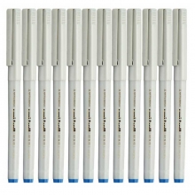 三菱（UNI）UB-125 直液式中性笔/一次性耐水走珠笔 0.5mm 蓝色 12支装