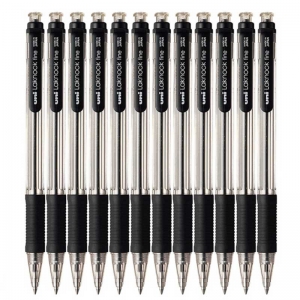 三菱（UNI）SN-101 按制原子笔/圆珠笔（替芯SA-7CN）0.7mm 黑色 12支装