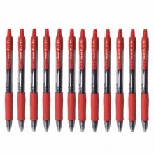 百乐（PILOT）BL-G2-10 按动中性笔/G-2啫喱笔/签字笔（替芯BLS-G2-10）1.0mm 红色 12支装