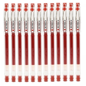 百乐（PILOT）BLLH20C25 超细钢珠笔/中性笔/签字笔（替芯BLS-HC25）红色 0.25mm 12支装