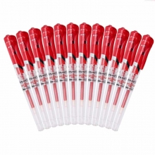 晨光（M&G） GP-1111 大容量中性笔/水性/签字笔（替芯MG6128）0.7mm 红色 12支/盒