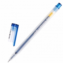 晨光（M&G）GP-1280 透明磨砂杆中性笔/半针管水笔（替芯MG-6139）0.5mm 蓝黑色 12支装